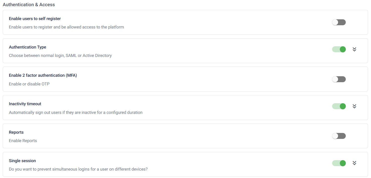Authentication & Access