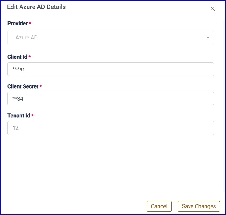 Edit SSO Settings