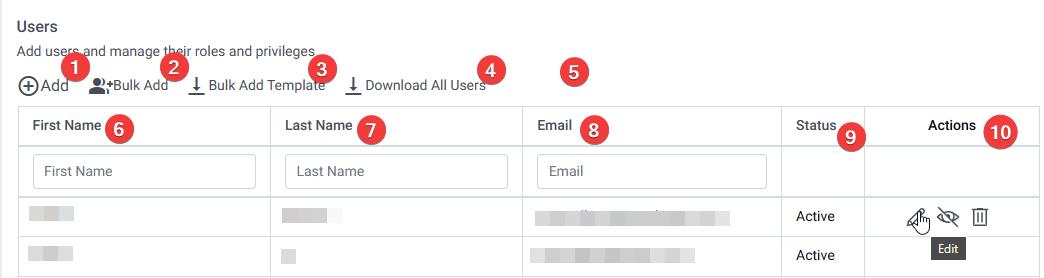 User Management Panel