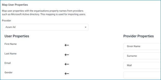 User Import Mapping