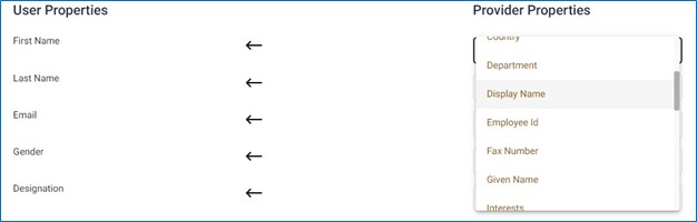 User Import Mapping